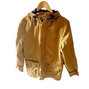 Original Penguin Mustard Brown Colored Anorak Style Jacket Women's Size Small
